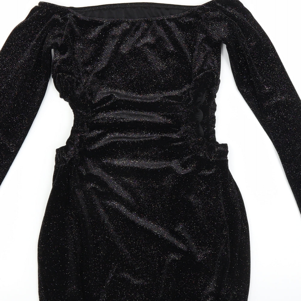 kiah Womens Black   Bodycon  Size 10  - glittery