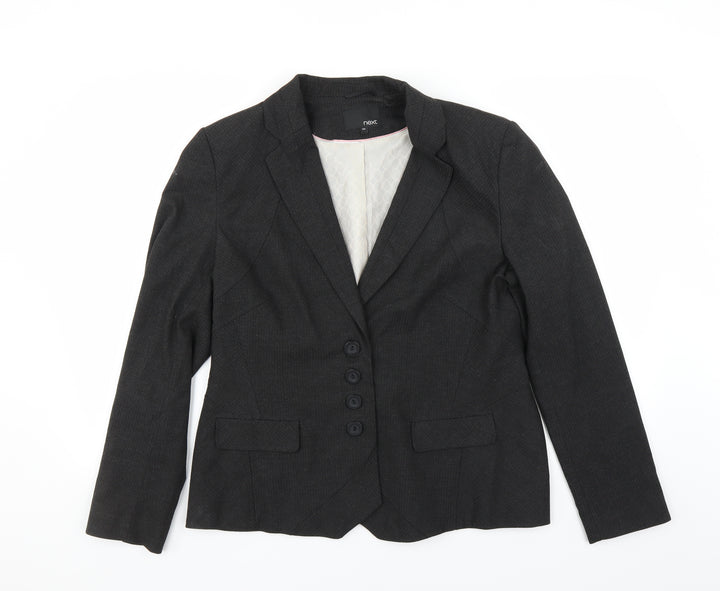 NEXT Womens Grey Jacket Suit Jacket Size 16