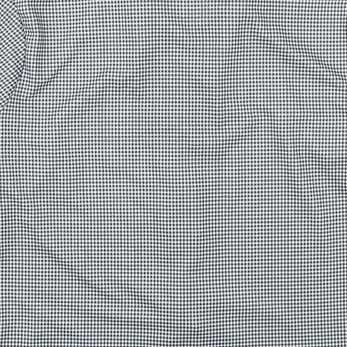 H&M Womens Grey Check  Basic Button-Up Size XL