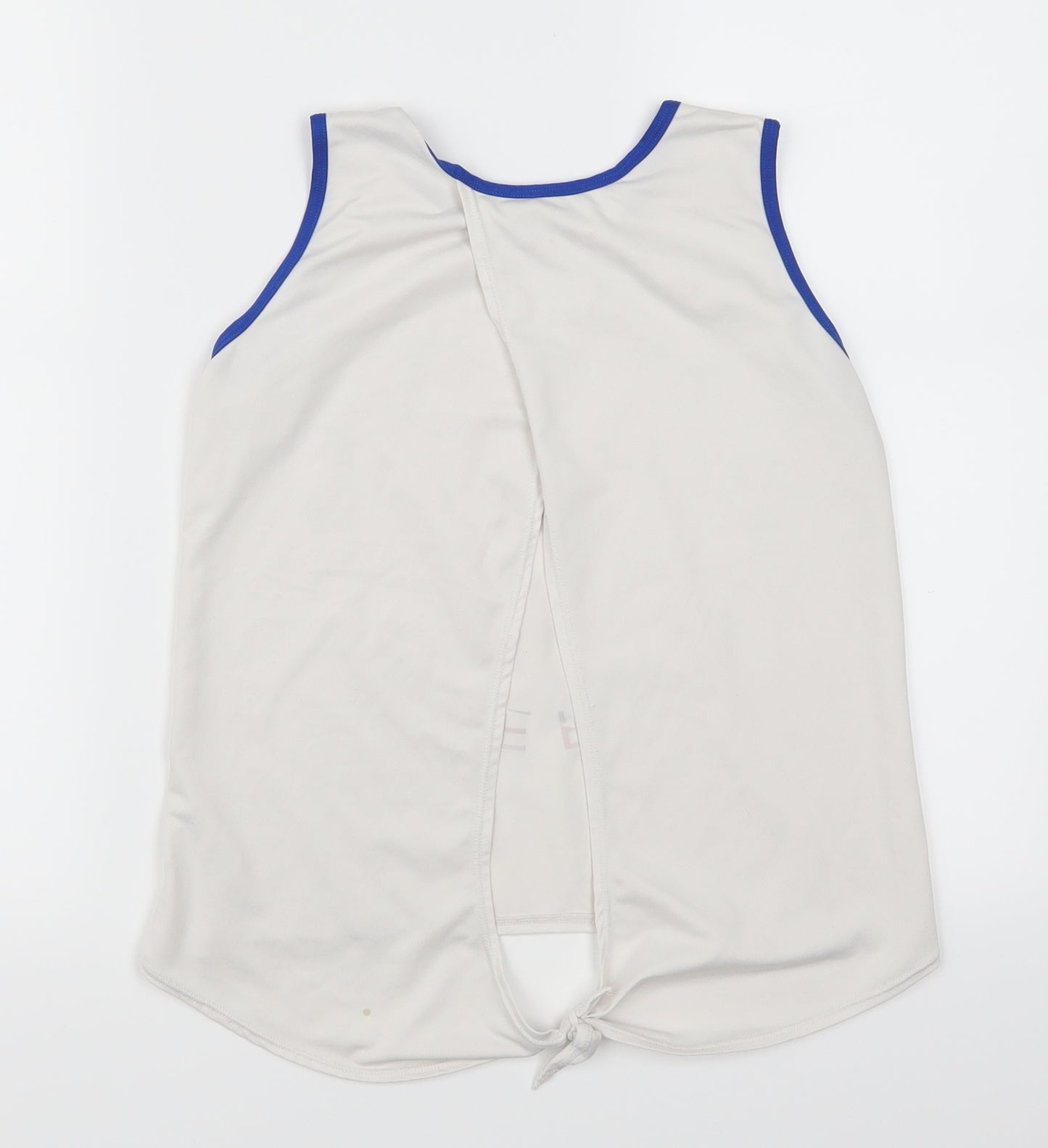 Matalan Girls White   Basic Tank Size 9 Years  - All I Want Is Everything