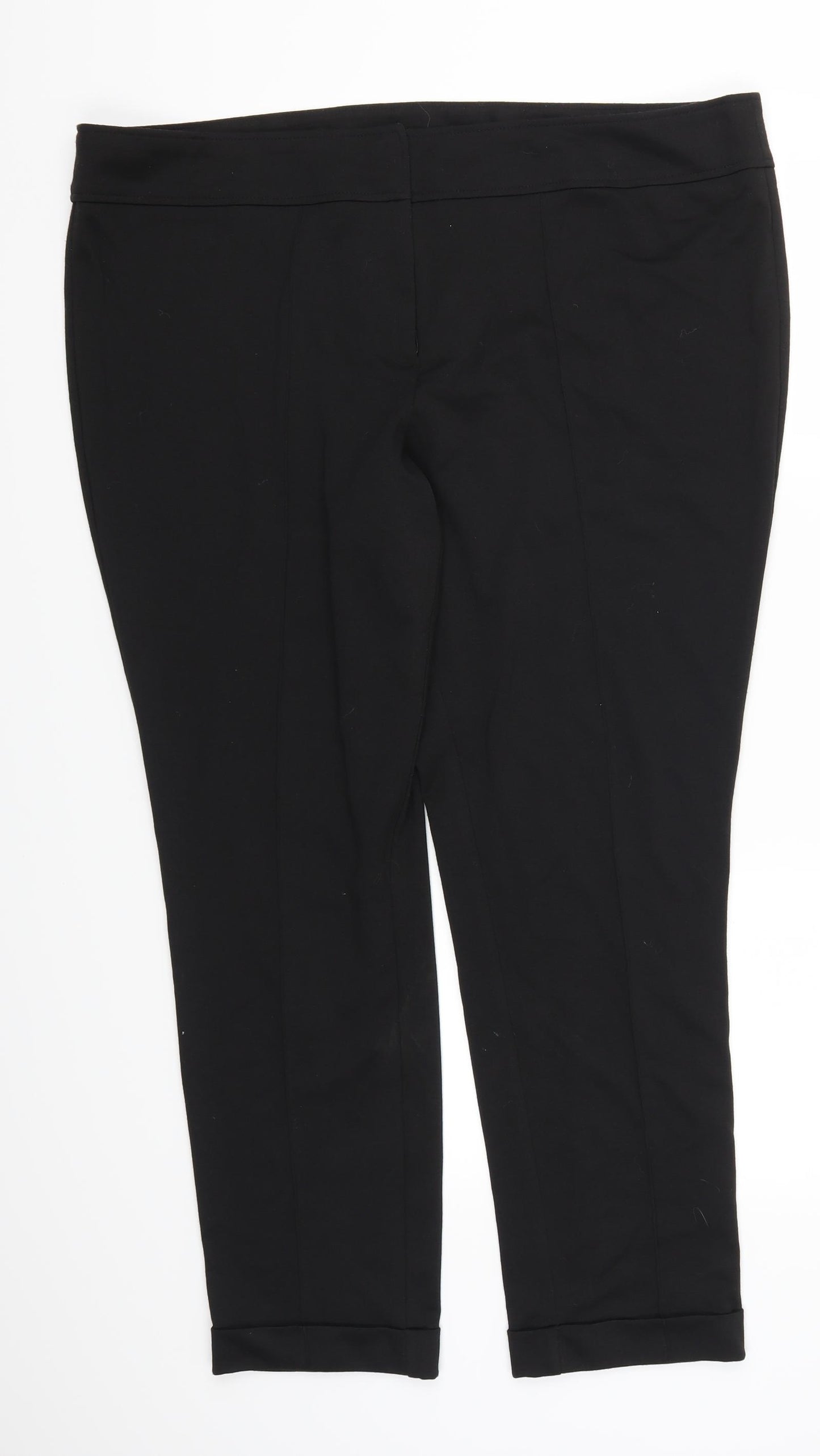 F&F Womens Black   Trousers  Size 20 L28 in