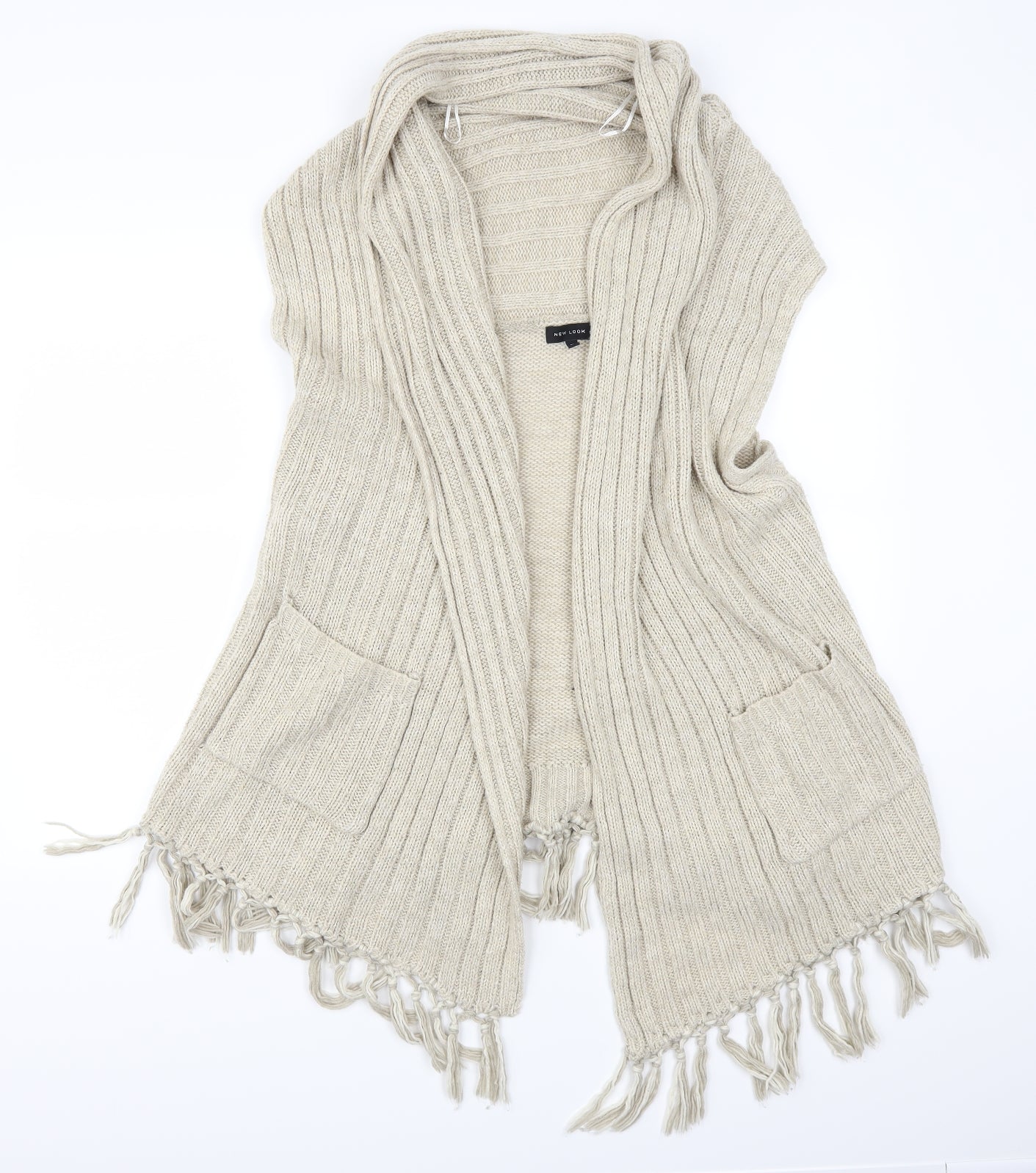New Look Womens Beige   Cardigan Jumper Size M