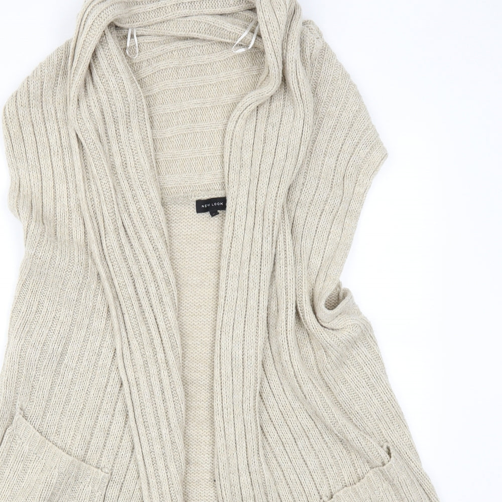 New Look Womens Beige   Cardigan Jumper Size M
