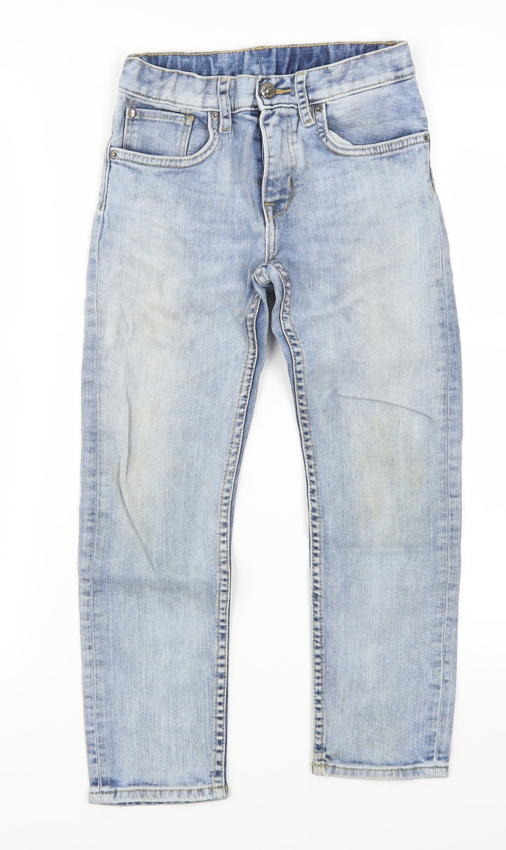 H&M Boys Blue  Denim Straight Jeans Size S