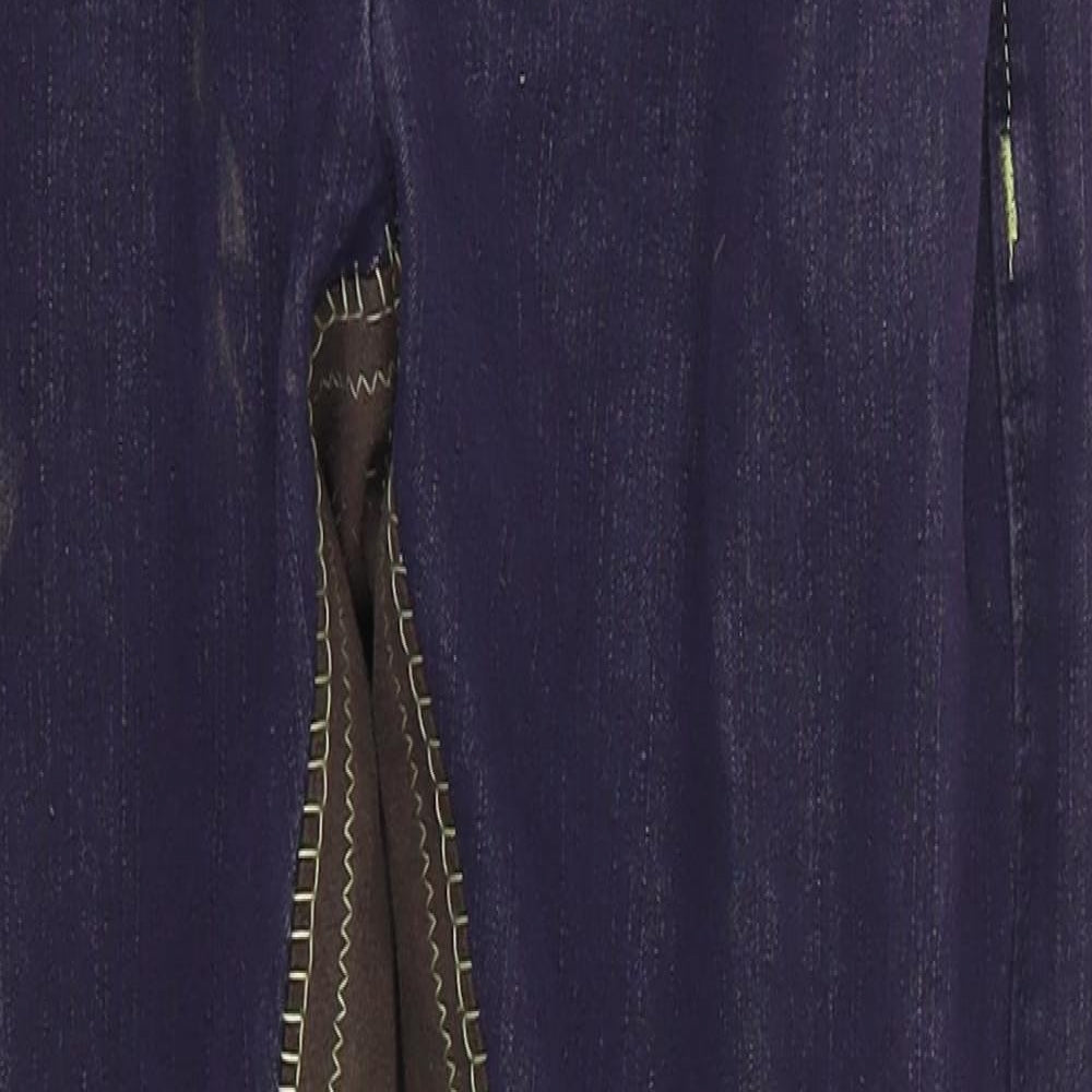 Equestrian Womens Blue  Denim Cropped Leggings Size 28 in L25 in - Horse Riding