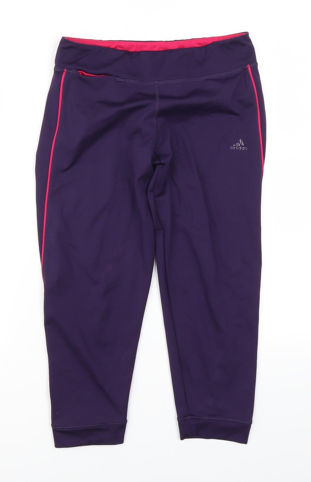 adidas Womens Purple   Cropped Leggings Size 8 L20 in