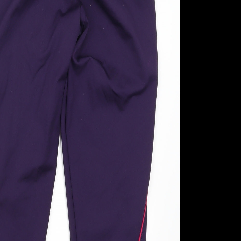 adidas Womens Purple   Cropped Leggings Size 8 L20 in