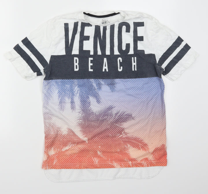 F&F Boys White Basic T-Shirt Size 10-11 Years - Venice Beach California