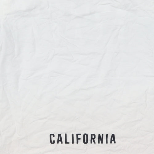 F&F Boys White   Basic T-Shirt Size 10-11 Years  - Venice Beach California