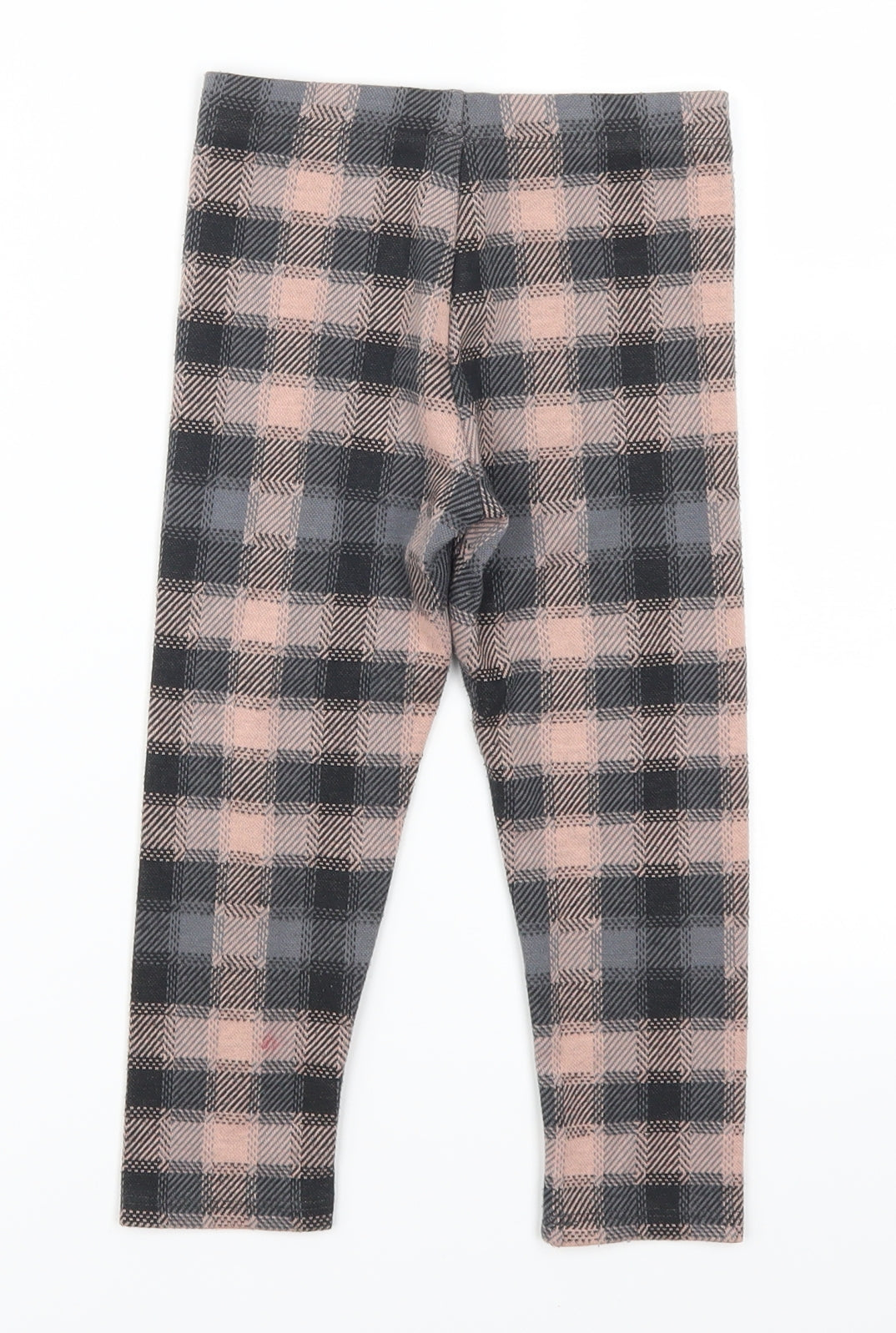 NEXT Girls Pink Check  Carrot Trousers Size 4-5 Years