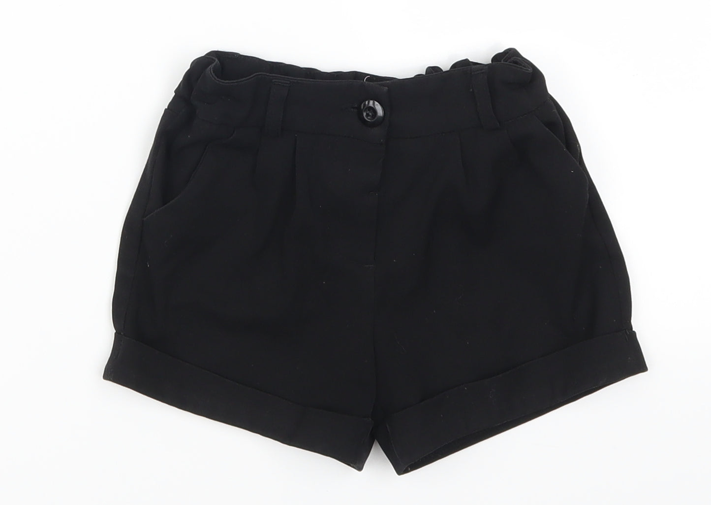 F&F Girls Black   Bermuda Shorts Size 3-4 Years