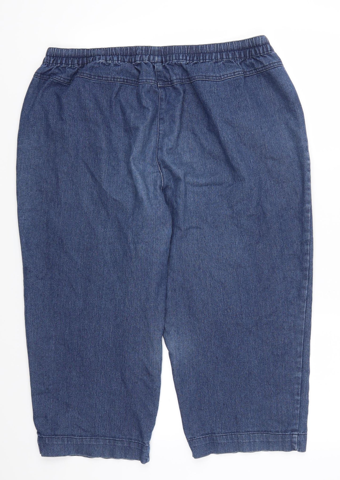 Country Rose Womens Blue  Denim Cropped Jeans Size 36 in L21 in
