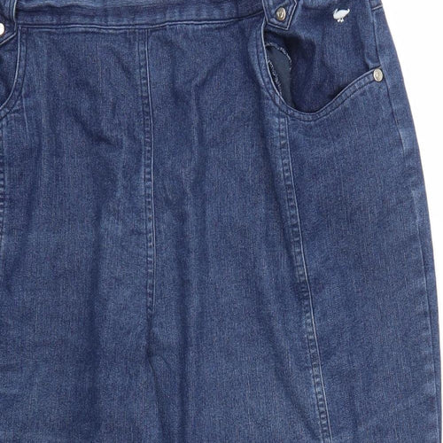 Country Rose Womens Blue  Denim Cropped Jeans Size 36 in L21 in