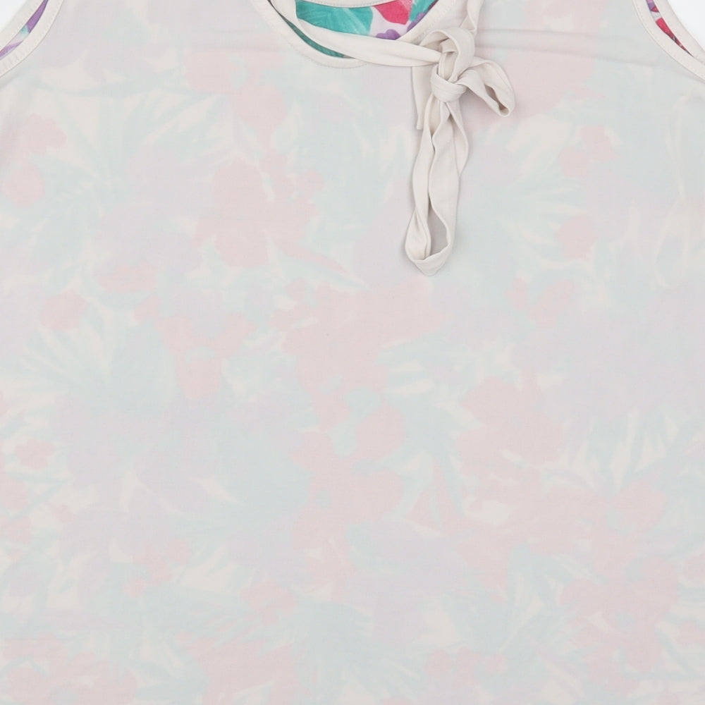 Isle Womens Multicoloured Floral  Basic Tank Size 16