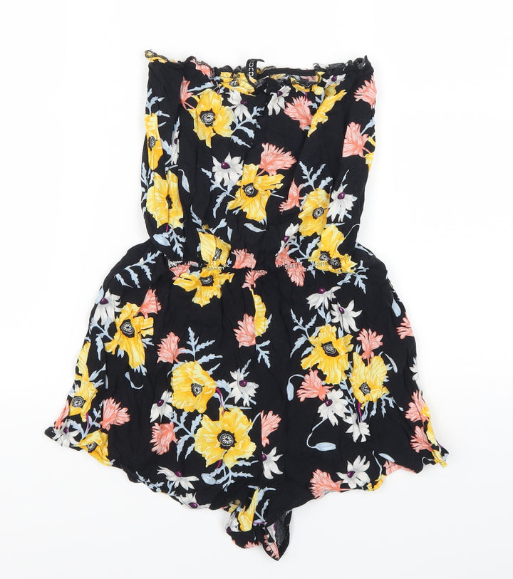 H&M Womens Multicoloured Flecked Playsuit One-Piece Size 6