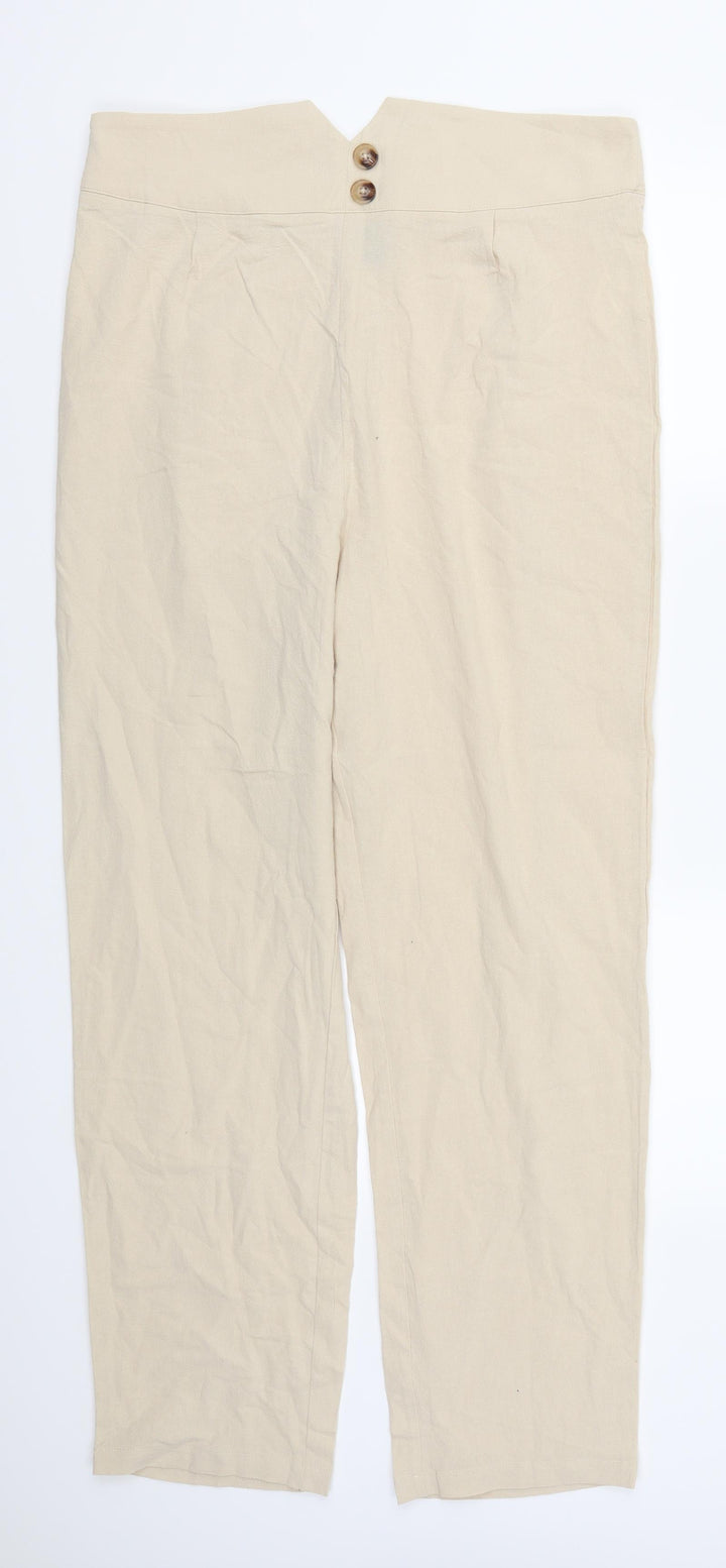 SheIn Womens Beige Trousers Size XL L28 in