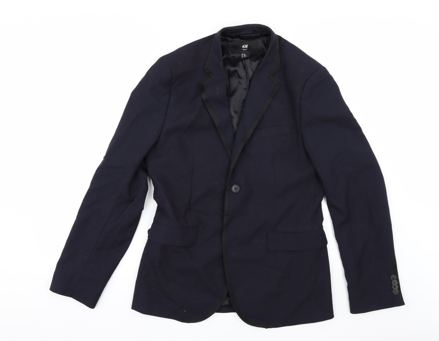 H&M Mens Blue   Jacket Suit Jacket Size 38