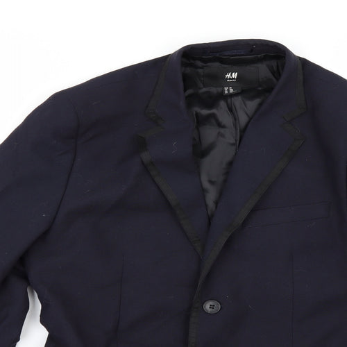 H&M Mens Blue   Jacket Suit Jacket Size 38
