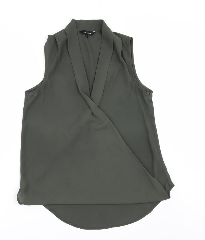 New Look Womens Green   Tunic Blouse Size 10