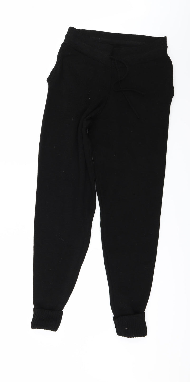 Missguided Womens Black Trousers Size M L30 in