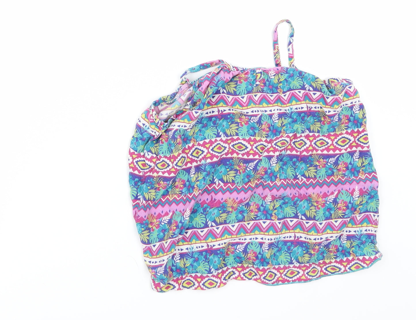 Cherokee Girls Multicoloured Geometric  Basic T-Shirt Size 9-10 Years