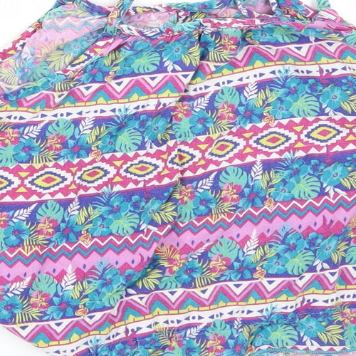 Cherokee Girls Multicoloured Geometric  Basic T-Shirt Size 9-10 Years
