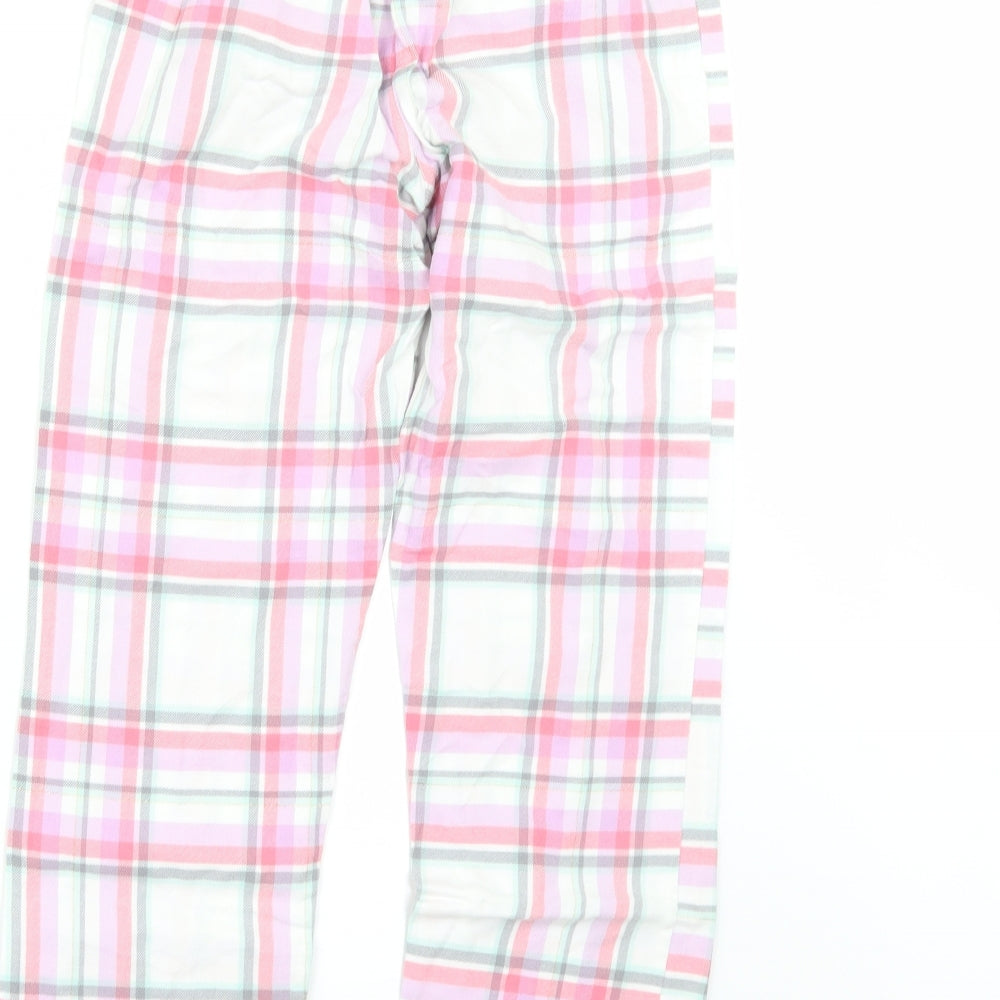 NEXT Girls Pink Check  Cami Pyjama Pants Size 12 Years