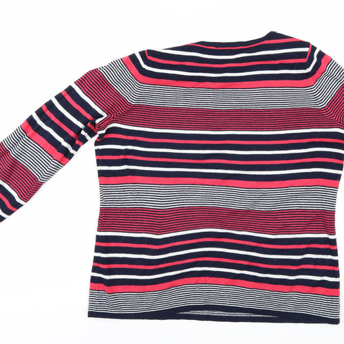 Love knitwear Womens Multicoloured Striped  Pullover Jumper Size 12