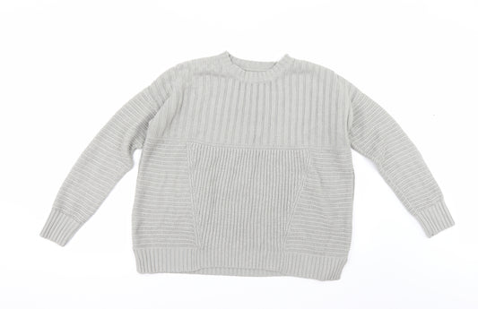 Front view of ASOS women’s grey jumper, size UK 8