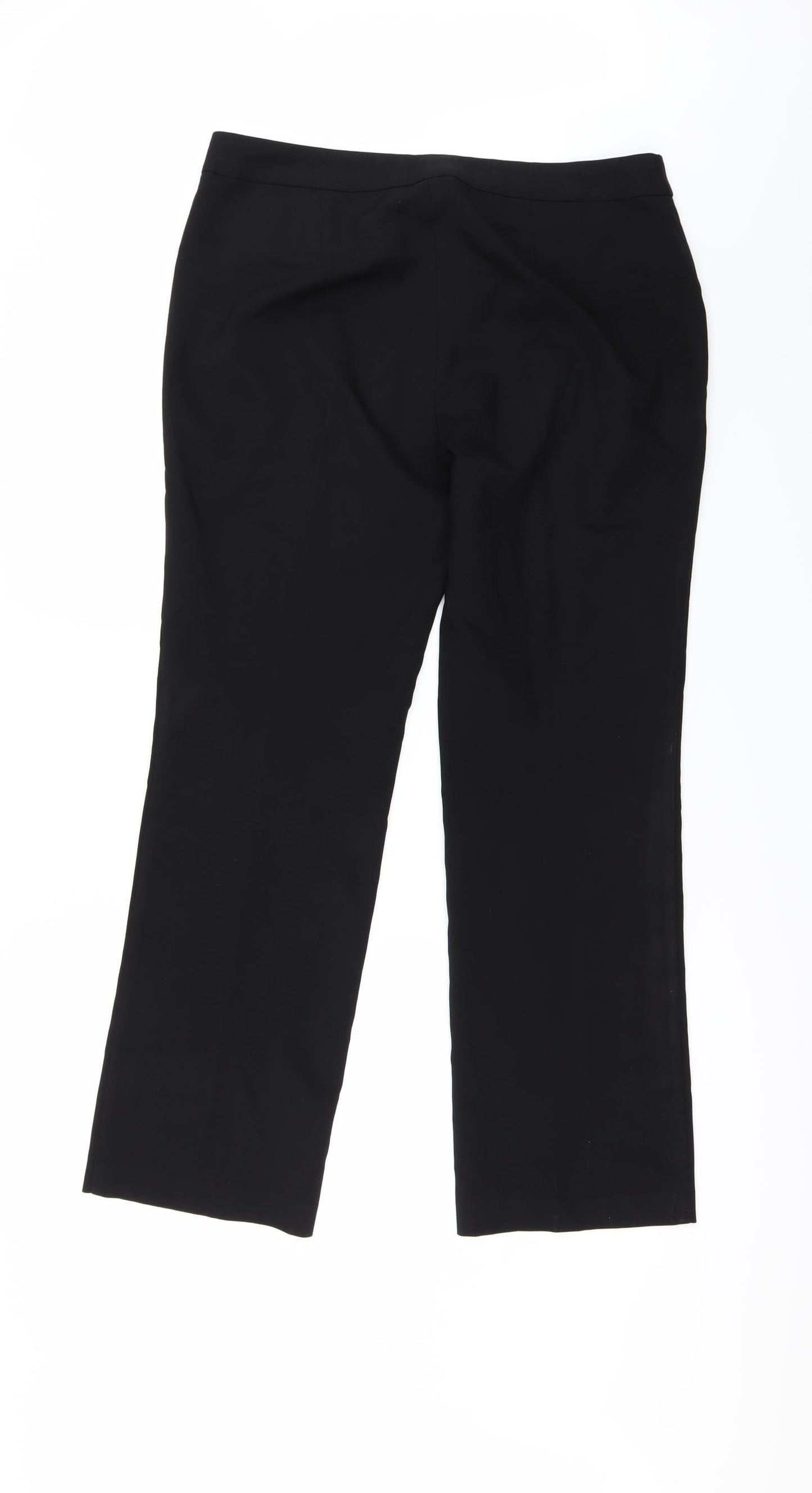 Papaya Womens Black   Trousers  Size 12 L29 in