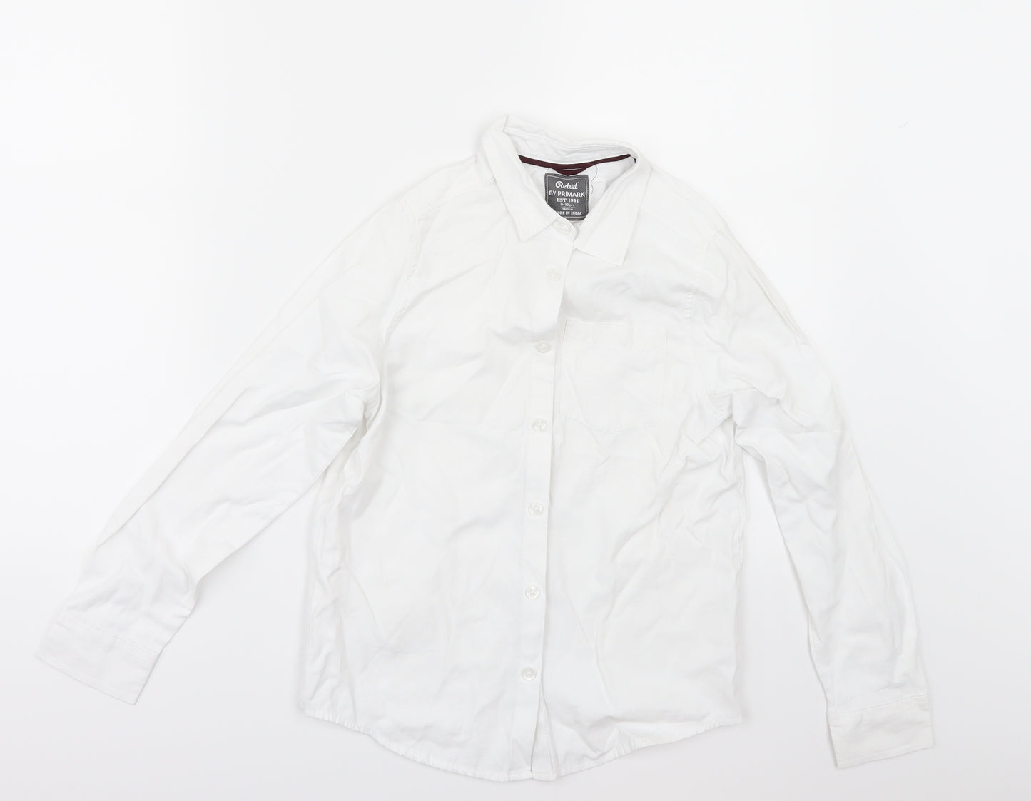 Primark Boys White   Basic Button-Up Size 9-10 Years