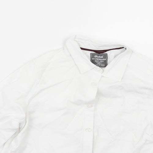 Primark Boys White   Basic Button-Up Size 9-10 Years