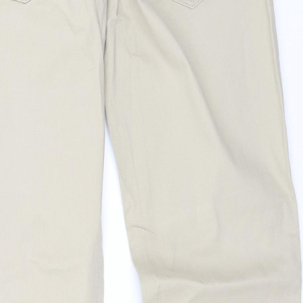 F&F Mens Beige  Denim Straight Jeans Size 32 L32 in