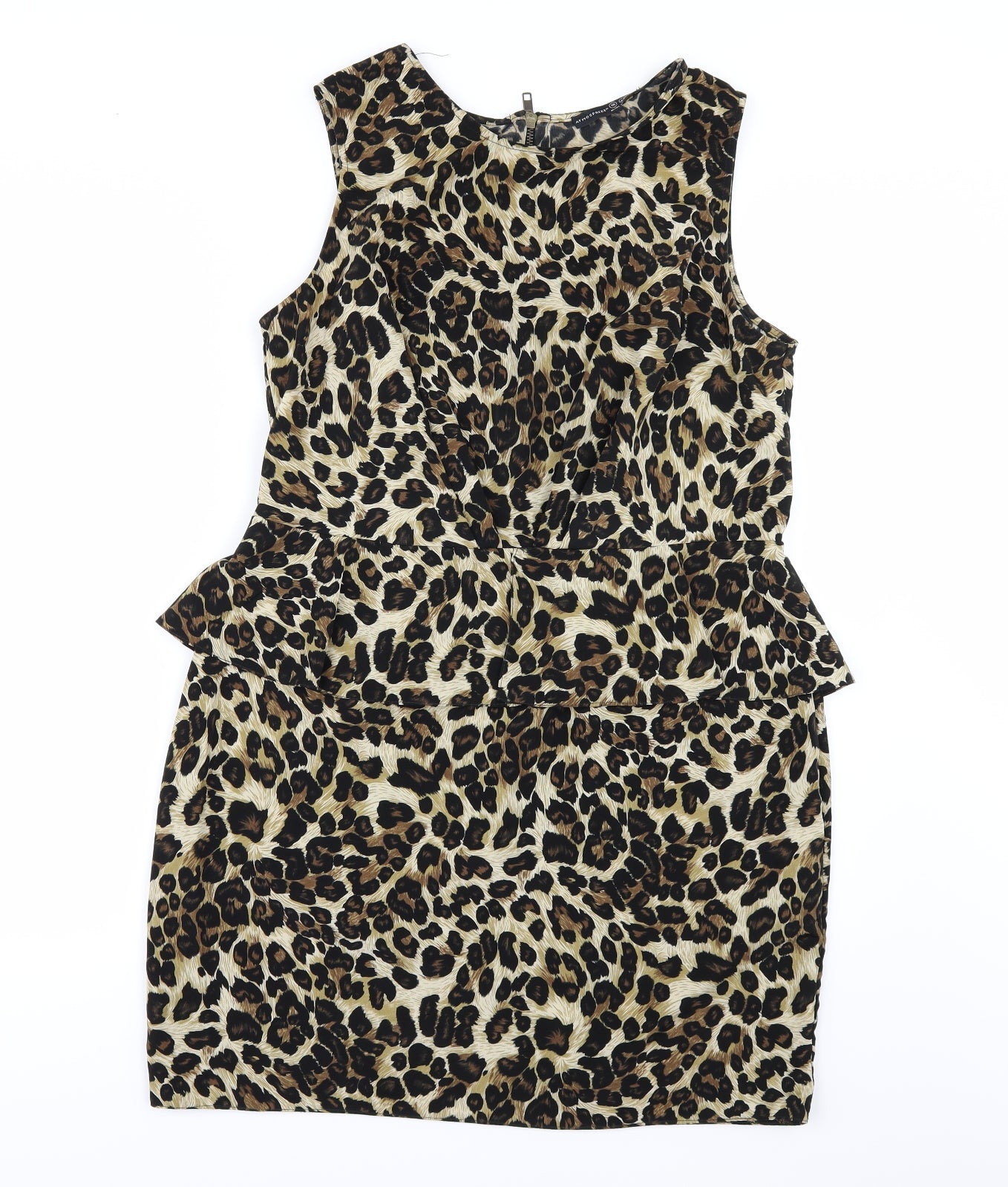 Atmosphere Womens Brown Animal Print  Bodycon  Size 12
