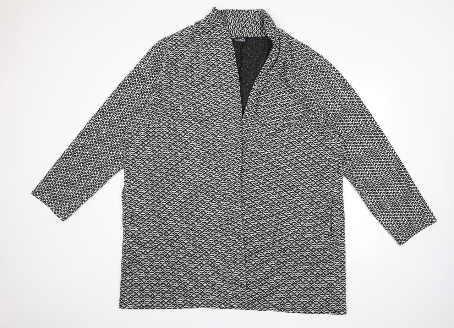 Blue Chameleon Womens Black   Cardigan Jumper Size 26