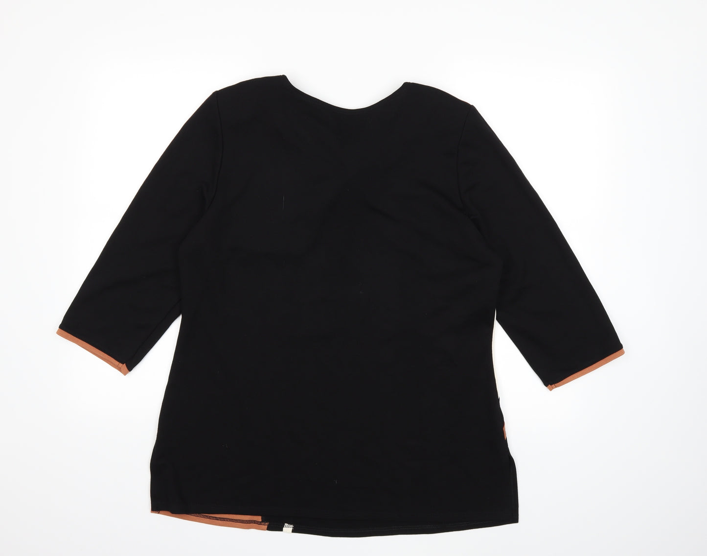 Bettina Womens Black   Basic T-Shirt Size 18