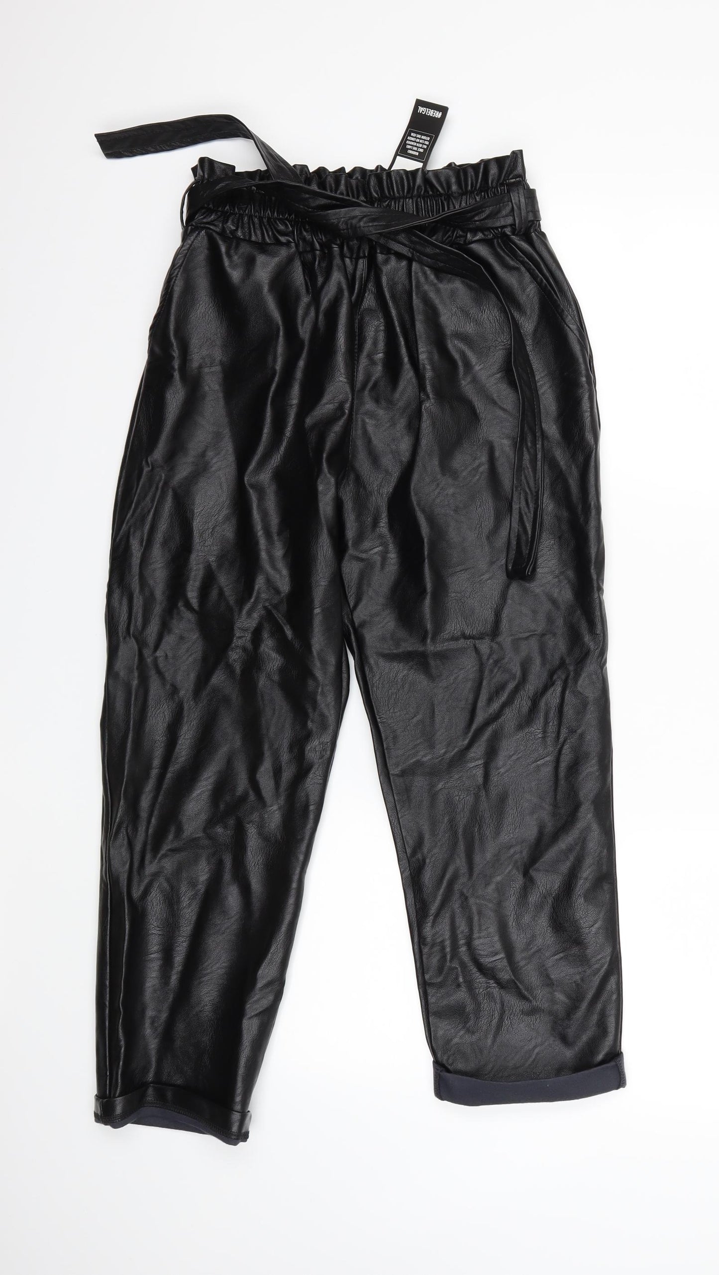Rebellious Womens Black   Trousers  Size 26 in L22 in