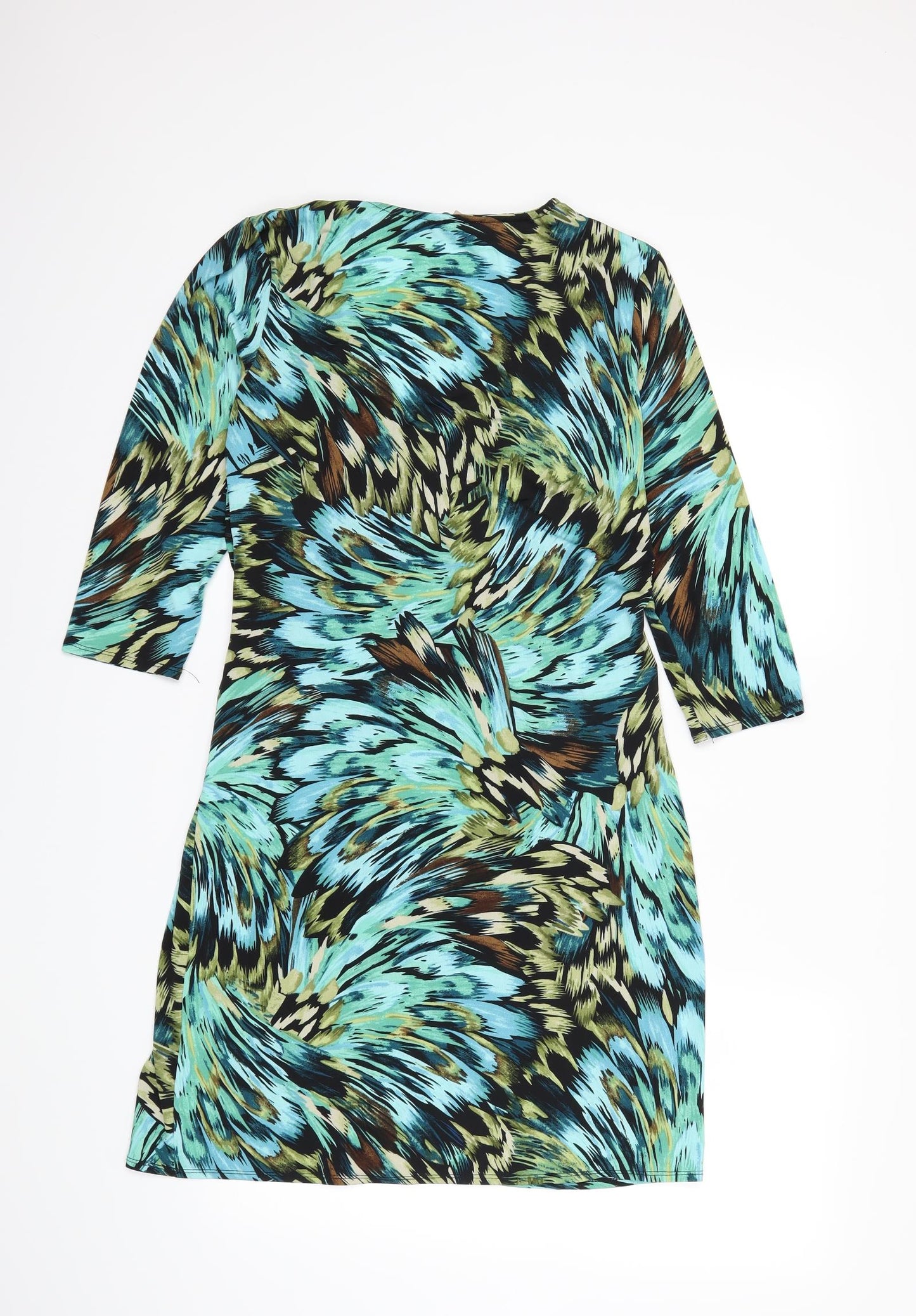 Soon Womens Blue Floral  Fit & Flare  Size 14