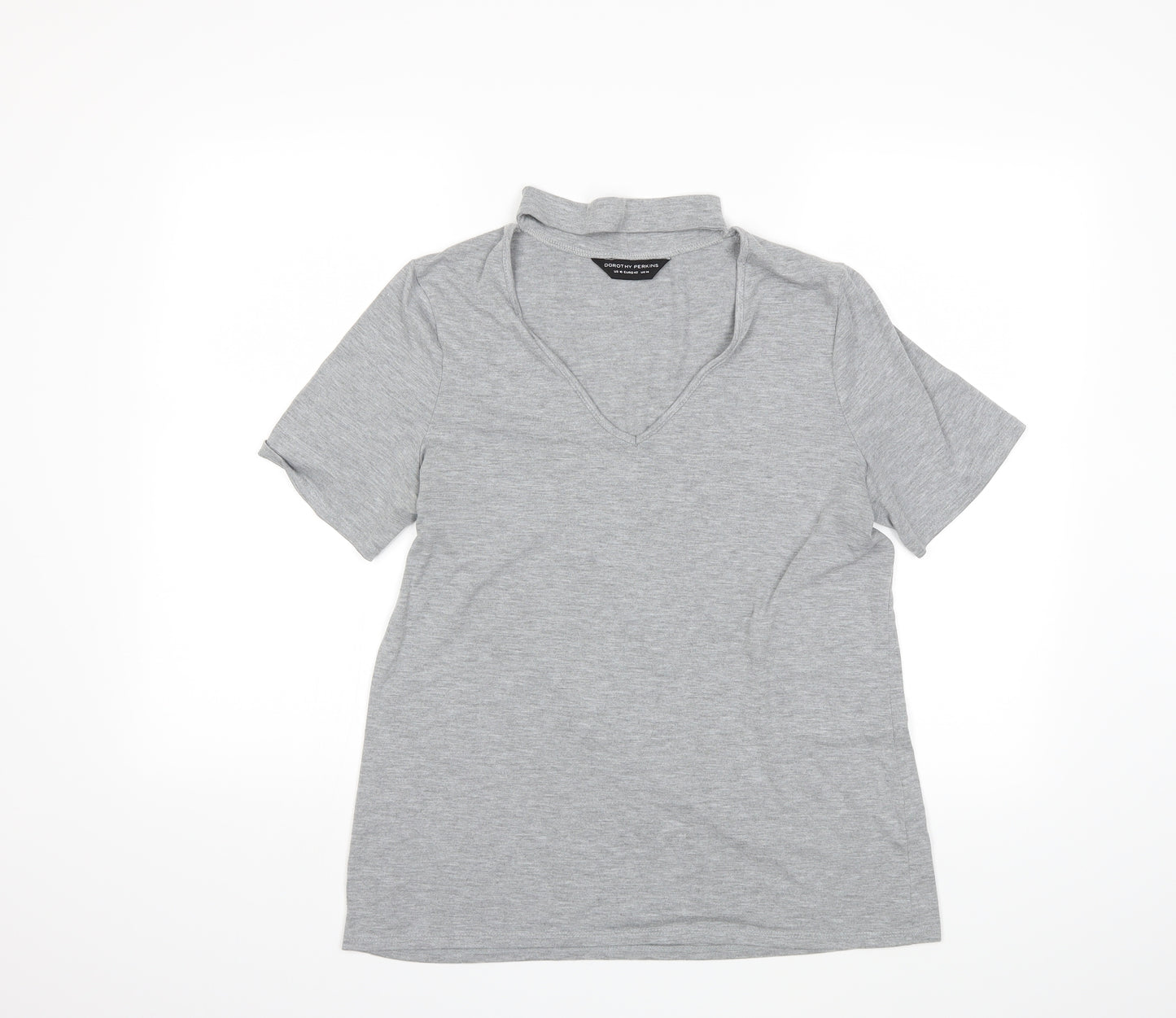 Dorothy Perkins Womens Grey   Basic T-Shirt Size 14