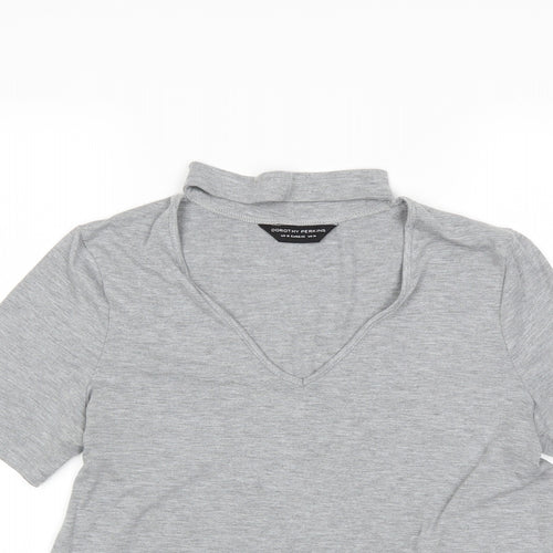 Dorothy Perkins Womens Grey   Basic T-Shirt Size 14