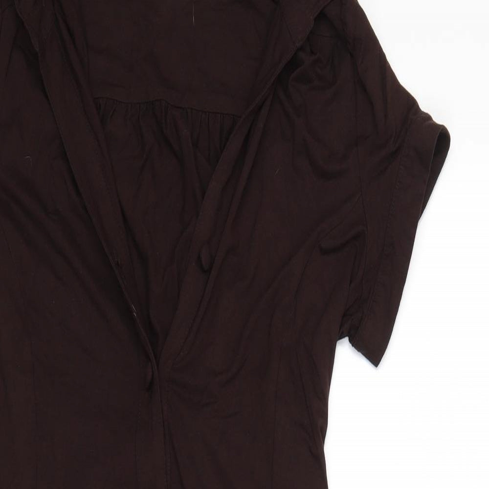 NEXT Womens Brown   T-Shirt Dress  Size 14