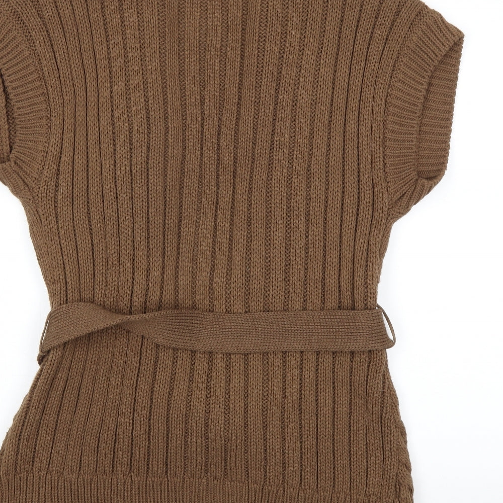 George Womens Brown  Knit Cardigan Jumper Size 14