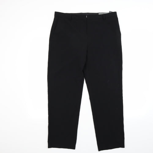 Marks and Spencer Womens Black   Trousers  Size 14 L26 in