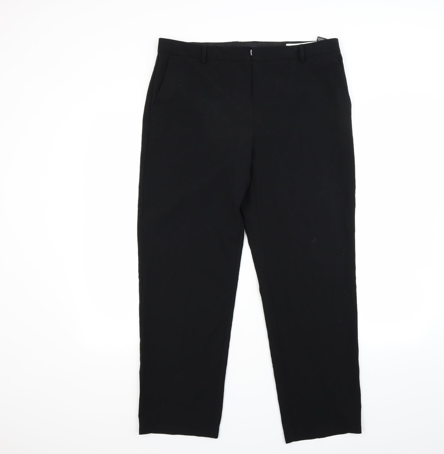 Marks and Spencer Womens Black   Trousers  Size 14 L26 in