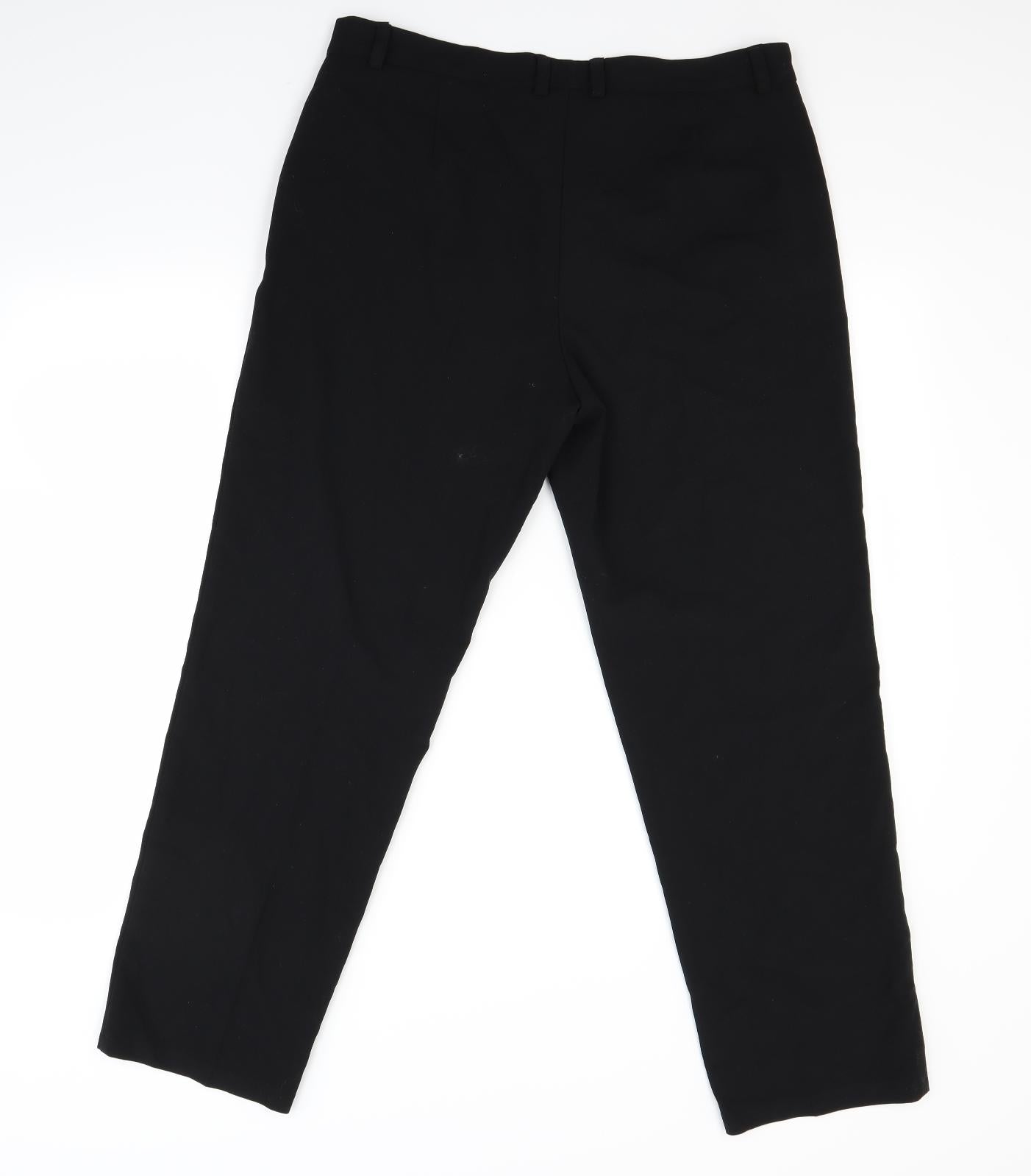 Marks and Spencer Womens Black   Trousers  Size 14 L26 in