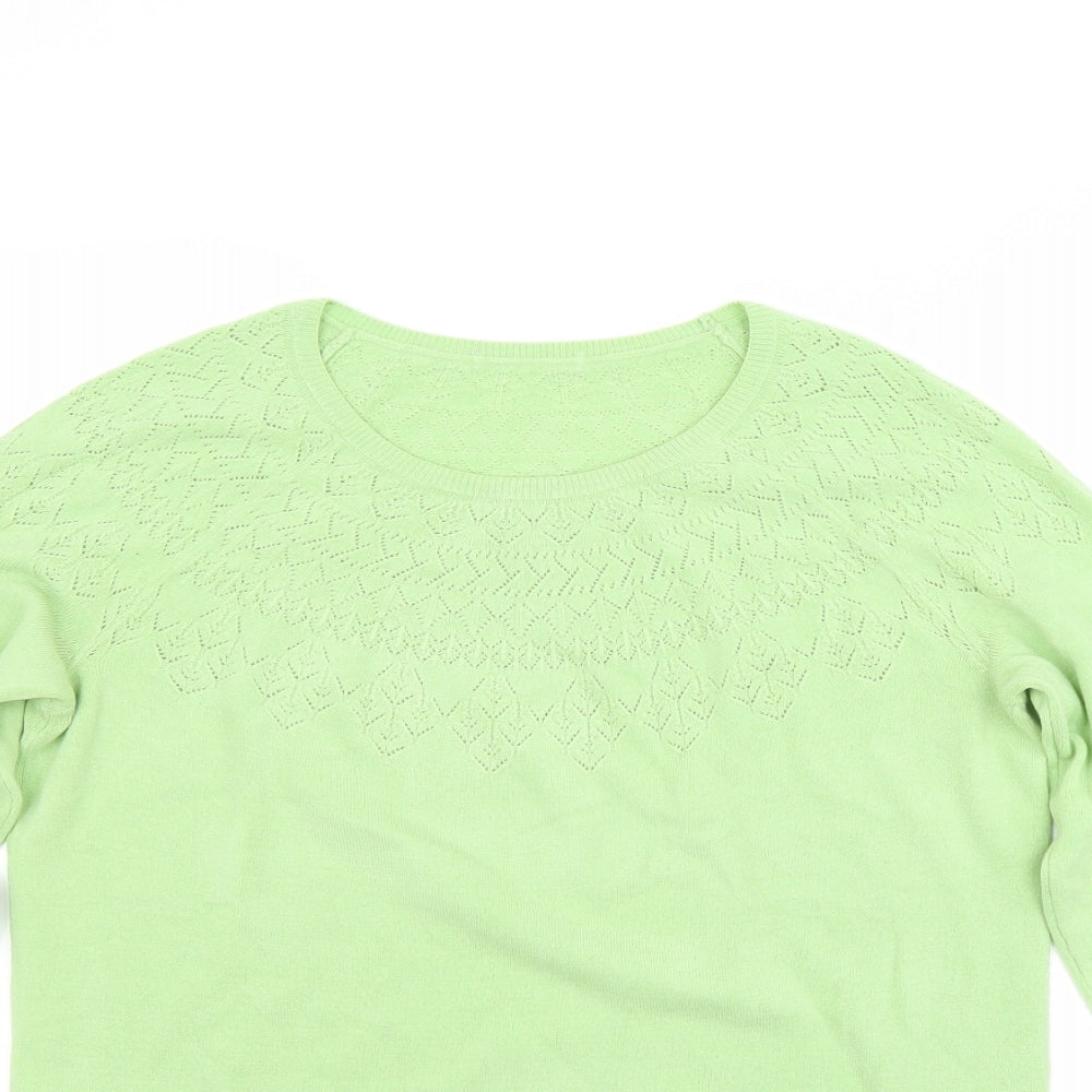 TU Womens Green   Pullover Jumper Size 12