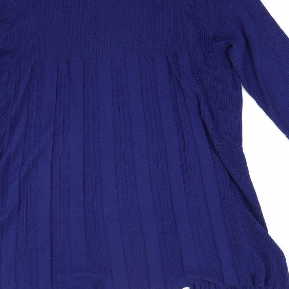 Bonmarché Womens Blue   Cardigan Jumper Size L