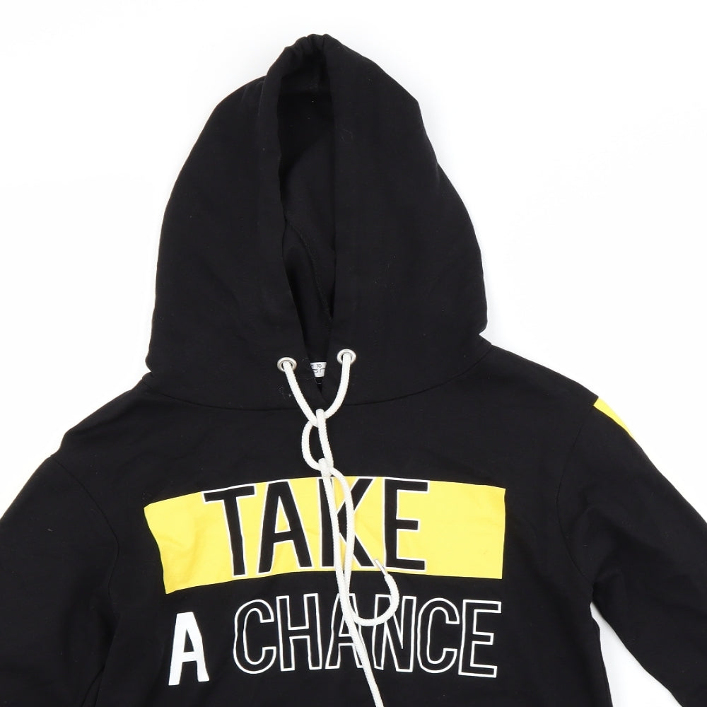 sellect Womens Black   Pullover Hoodie Size 10