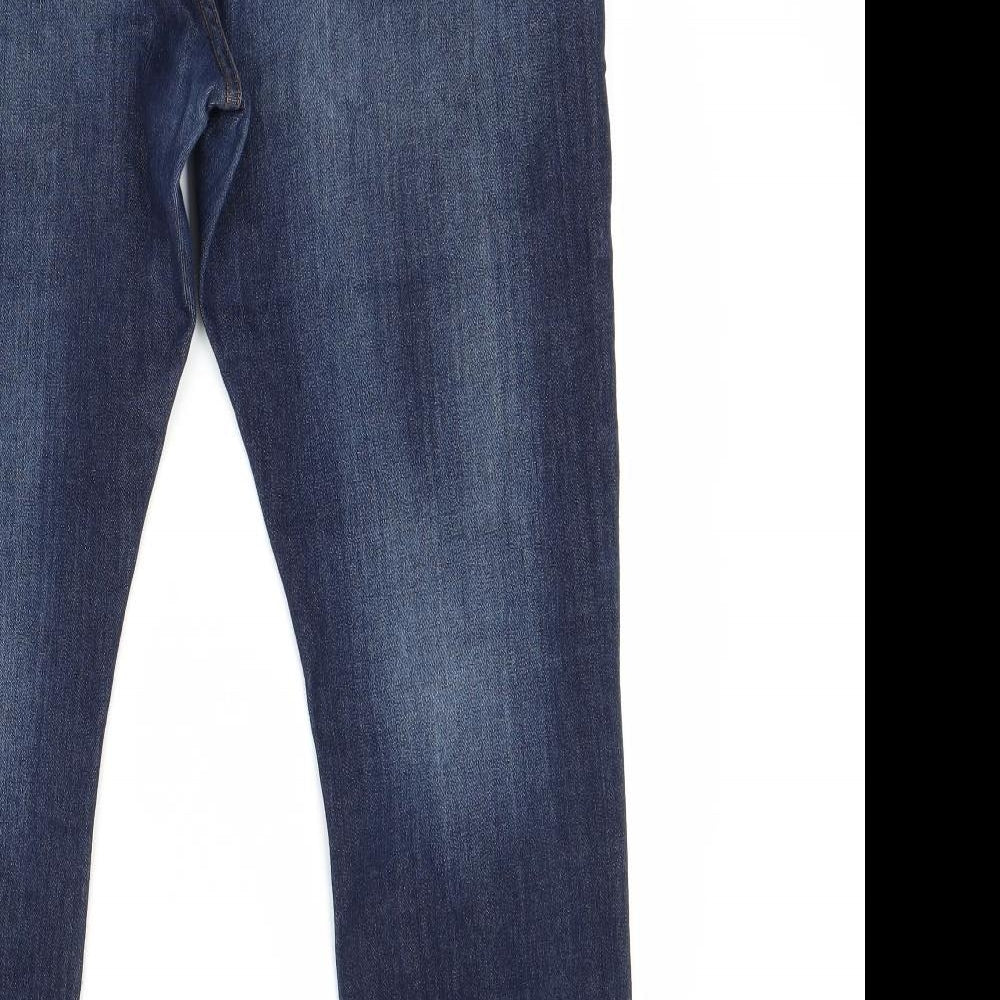 F&F Womens Blue  Denim Capri Jeans Size 14 L24 in
