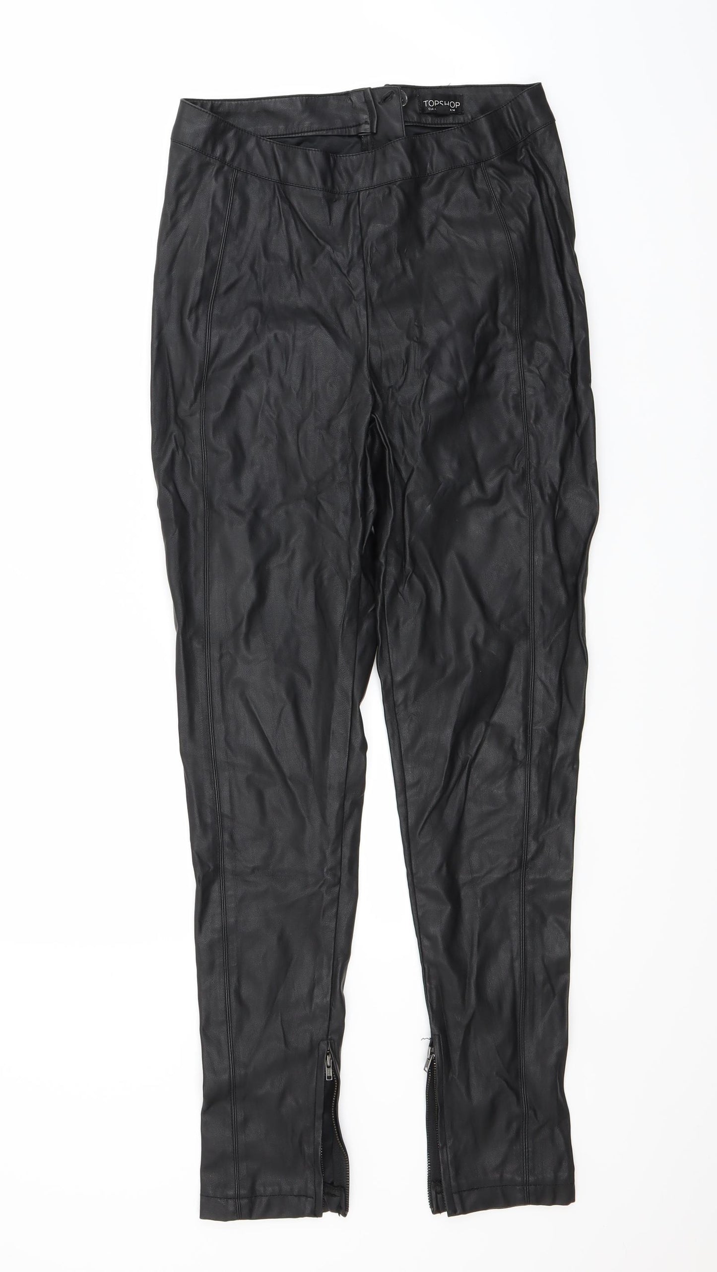 Topshop Womens Black   Trousers  Size 14 L28 in